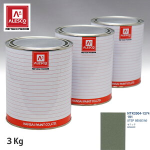 関西ペイント PG80 調色 ルノー 191 STEP BEIGE(M) 3kg(原液)