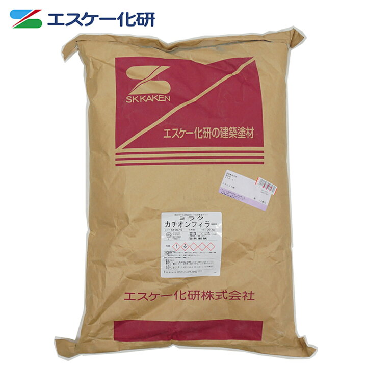 楽天市場】送料無料！ミラクカチオンフィラー 20kg エスケー化研 下地 