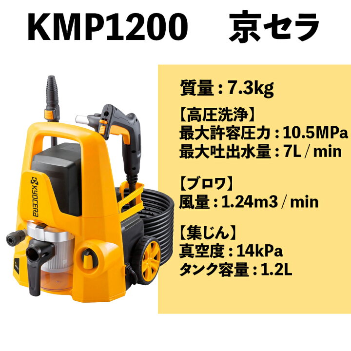 楽天市場】【送料無料】京セラ マルチ洗浄機 KMP-1200 (高圧洗浄  