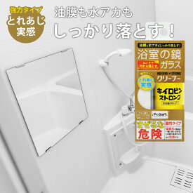 浴室鏡 クリーナー 【新商品】 キイロビン ストロング 浴室鏡クリーナー プロスタッフ (油膜 油膜取り 油膜除去 油分汚れ 汚れ防止 汚れ落とし 予防 保護 除去 水垢 水アカ 手垢 手アカ 掃除 洗浄 家 自宅 鏡 ミラー お風呂 風呂 浴室)