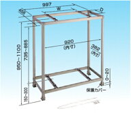【在庫あり・最短当日発送】オーケー器材 アルミキーパー二段置台　K-AW8HL※離島、沖縄への発送は行って…