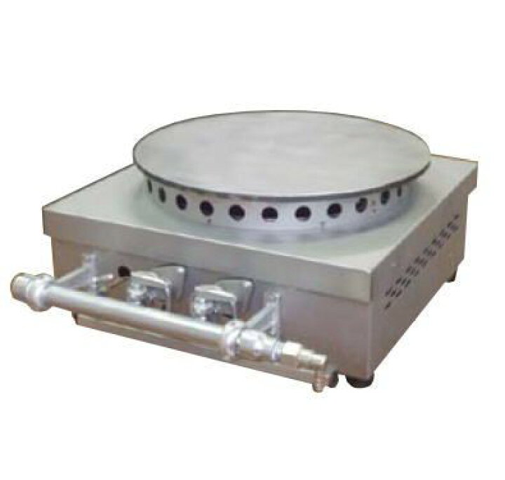 楽天市場】ガス式 クレープ焼き器 KP-10（1連式） LPガス（プロパン 