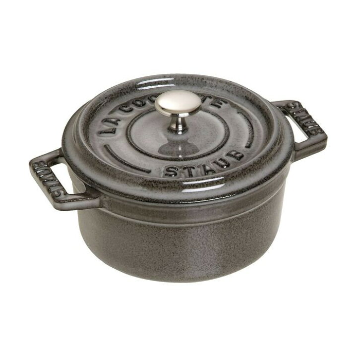 楽天市場】staub ストウブ ピコ ココット 丸 10cm IH対応 グレー 