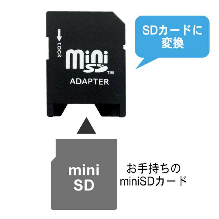 楽天市場】miniSD-SDカード変換アダプター 2〜32GBまで対応 収納ケース 
