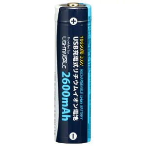 USB[d`ECIdr 18650dr 2600mAh 1{ OHM 08-1312 BTJ-1865026-LIT P3drł͂܂ y[֑z
