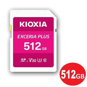 LINVA SDXCJ[h 512GB EXCERIA PLUS Class10 UHS-1 U3 100MB/s LNPL1M512GG4 SDJ[h COe[ KIOXIA yz yŋzz