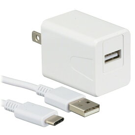 USB-AC充電器 Type-Cケーブル付 1.5m 3A出力 OHM 01-7166 MAV-AU15W-W 送料無料