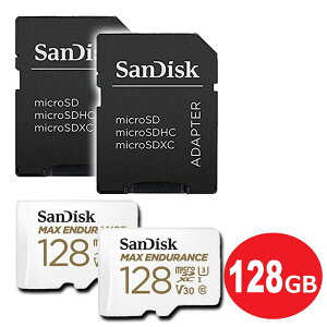 TfBXN hCuR[_[p ϋvmicroSDXCJ[h 128GB 2 Class10 UHS-1 U3 V30 SDSQQVR-128G-GN6IA-2P hƃJ hRΉ microSD SanDisk COe[ y[֑z