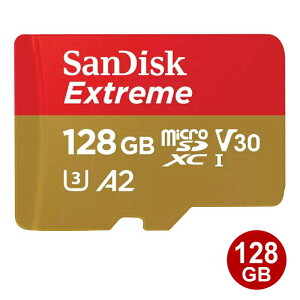 TfBXN microSDXCJ[h 128GB EXTREME UHS-1 U3 V30 A2 190MB/s SDSQXAA-128G-GN6MN SanDisk }CNSD microSDJ[h COe[ y[֑z
