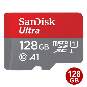 TfBXN microSDXCJ[h 128GB Ultra class10 UHS-1 A1 140MB/s microSDJ[h SanDisk COe[ SDSQUAB-128G-GN6MN y[֑z