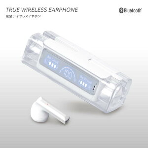 Ric Bluetooth ワイヤレスイヤホン クリアケース付 ホワイト BT0031WH かわいい おしゃれ イヤホン プレゼント ギフト 【送料無料】 【最強翌日配送】