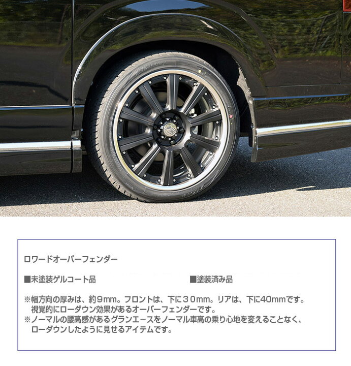 アクセル製オーバーフェンダー 塗装済み楽天市場】【グランエース