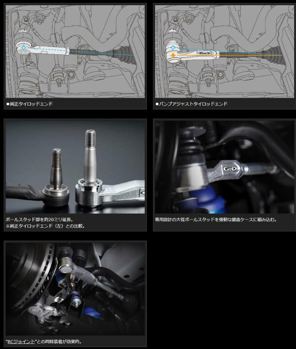 楽天市場】Genb 玄武バンプアジャストタイロッドエンド□ハイエース 