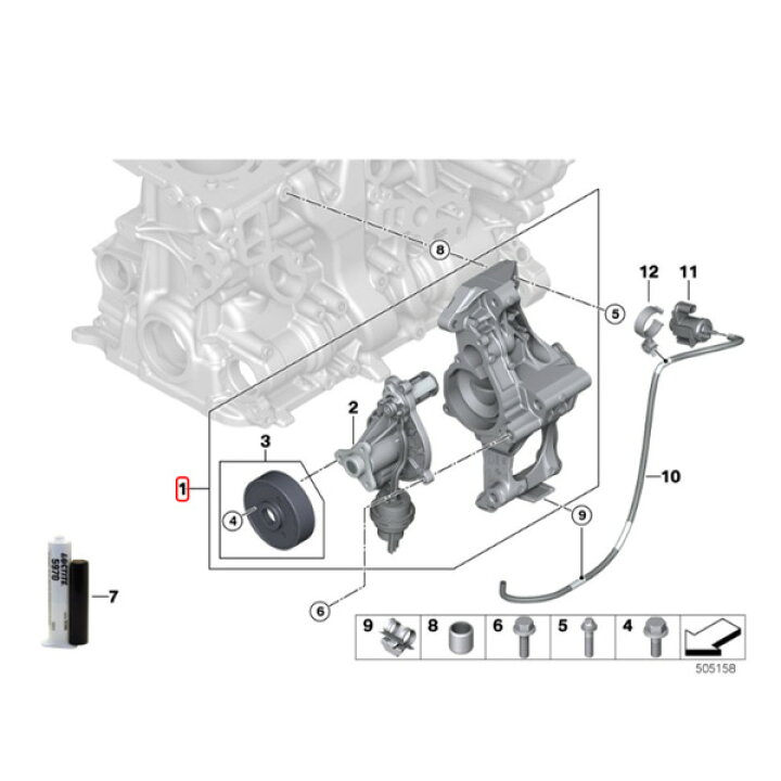 楽天市場】BMW F22 F23 F30 F31 F34 220i 320i 330i ウォーターポンプ 