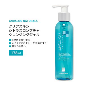 �A���_���[�i�`�������Y �N���A�X�L�� �V�g���X�R���u�`�� �N�����W���O�W�F�� 178ml (6floz) ANDALOU NATURALS Clear Skin Citrus Kombucha Cleansing Gel �X�L���P�A�y�����񂹏��i�z�y���킹�Ĕ��������z
