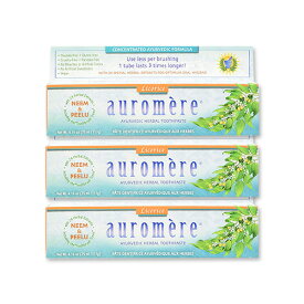 [3個セット] オーロメア アーユルヴェーダ ハーバル歯磨き粉 リコリス風味 各117g auromere auromere Herbal Tooth Paste Licorice 4.16 oz
