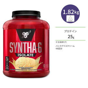 �V���T-6 �A�C�\���[�g �o�j���A�C�X�N���[�� 1.82kg (4lbs)�@BSN�y���K�_��̔��@�l �I�t�B�V�����V���b�v�z BSN Syntha-6 Protein Powder - Vanilla Ice Cream 4 lbs