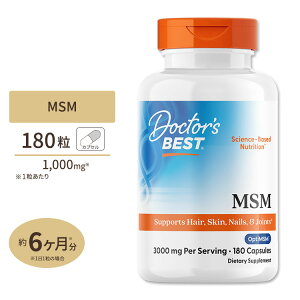 yő10%OFFN[|zMSM 1000mg 180 Tvg Tv L@ Doctor's BESTihN^[YxXgj MSM with OptiMSM 1000mg 180caps