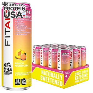 yő10%OFFN[|zFITAID ENERGY s[`}_ 12 IX (12 pbN) LifeAid: FitAid Energy Peach Mandarin (12/12oz) y񂹏izy킹Ĕz