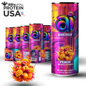 yő10%OFFN[|zACGiW[s[` - 12pbN AI Energy: Peach (12/12oz) y񂹏izy킹Ĕz
