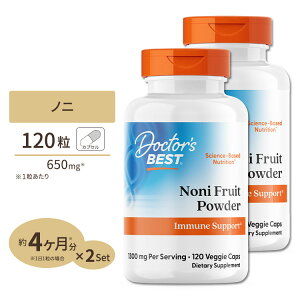 [2�Z�b�g] �Z�k�m�j 650mg 120�� Doctor's BEST�i�h�N�^�[�Y�x�X�g�j Best Noni Concentrate�i650mg�j120vc