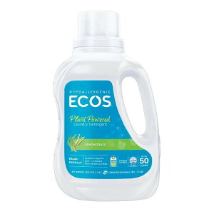 �G�R�X �A�[�X�t�����h���[ �������O���X ��h�� ����p��� 1480mL ECOS Earth Friendly Products Lemongrass Hypoallergenic Laundry Detergent 50 fl. oz. �y�����񂹏��i�z