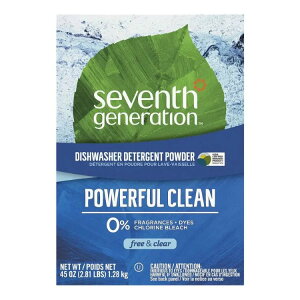 �Z�u���X�W�F�l���[�V���� �t���[���N���A �H��@�p��܃p�E�_�[ 1270g Seventh Generation Free & Clear Dishwasher Detergent Powder 45 oz. �y�����񂹏��i�z