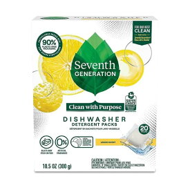 セブンスジェネレーション レモン 食洗機用洗剤パック 20個入 Seventh Generation Lemon Dishwasher Detergent Packs 20 count 【お取り寄せ商品】