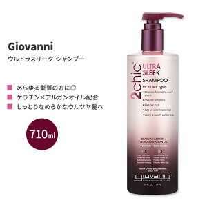 �W���o���j �c�[�V�b�N �E���g���X���[�N �V�����v�[ �P���`�� �A���K���I�C�� 710ml (24 fl oz) Giovanni 2chic Ultra-Sleek Shampoo with Brazilian Keratin and Argan Oil�y�����񂹏��i�z�y���킹�Ĕ��������z