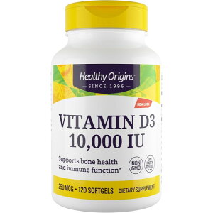 �w���V�[�I���W���Y �r�^�~��D3 MCT�I�C���z�� 10,000 IU (120�\�t�g�W�F��) Healthy Origins Vitamin D3 Gels 10,000 IU (MCT Oil) 120 Gels �y�����񂹏��i�z�y���킹�Ĕ��������z