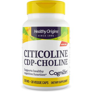 �w���V�[�I���W���Y �V�`�R����(�R�O�j�W��) 250mg (30�x�W�J�v�Z��) Healthy Origins Citicoline (Cognizin) 250mg 30Vcaps �y�����񂹏��i�z�y���킹�Ĕ��������z