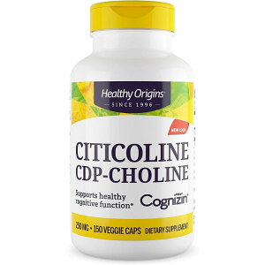 �yP10�{��5/25-6/11 2���z�w���V�[�I���W���Y �V�`�R����(�R�O�j�W��) 250mg (150�x�W�J�v�Z��) Healthy Origins Citicoline (Cognizin) 250mg 150Vcaps �y�����񂹏��i�z�y���킹�Ĕ��������z