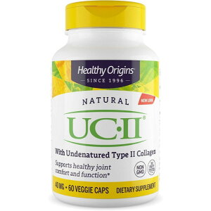 �w���V�[�I���W���Y UC-II ��ϐ� II �^�R���[�Q�� 40mg (60�x�W�J�v�Z��) Healthy Origins UC II 40 mg (With Undernatured Type II Collagen) 60 Vcaps �y�����񂹏��i�z�y���킹�Ĕ��������z