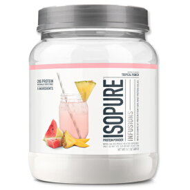 アイソピュア アイソレート プロテイン 400g トロピカルパンチ Isopure Infusions BCAA 脂質0 砂糖不使用 グルテンフリー ダイエット ホエイ 筋トレ スポーツ タンパク質