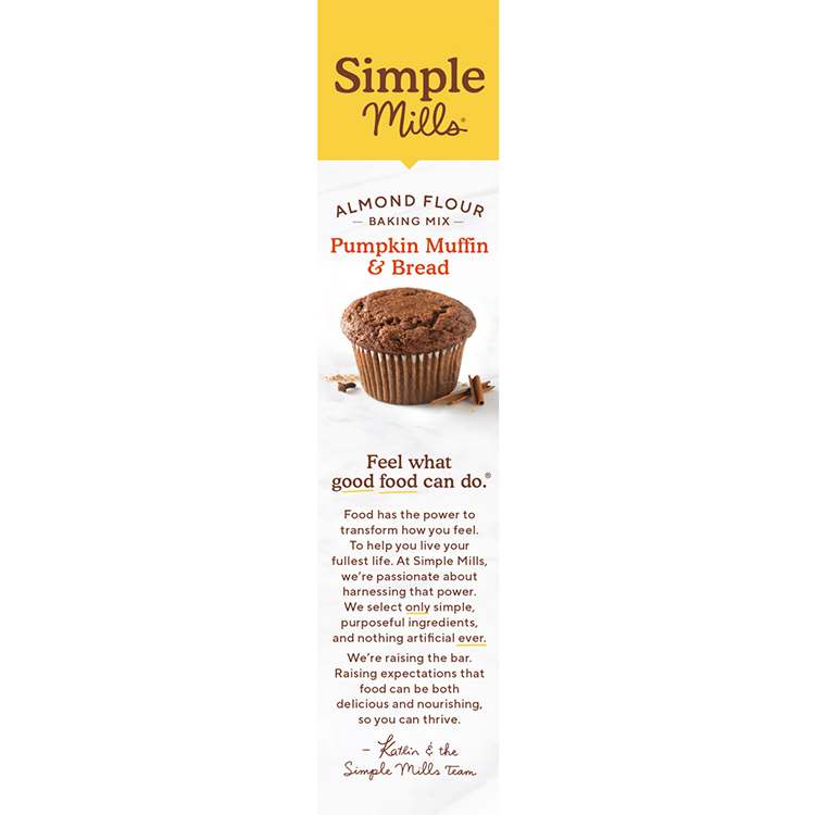 シンプルミルズ パンプキン マフィンブレッド ミックス 255g (9oz) Simple Mills Almond Flour Baking  Mixes Pumpkin Muffin  Bread Mix マフィンミックス パンミックス ベーキングミックス アーモンド粉 かぼちゃ  プロテインUSA