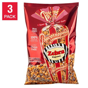 �y�A�����J�R�X�g�R�i�z�|�b�v�R�[���|���X �[�u���|�b�v�R�[�� ��680g 3���� Popcornopolis Zebra Popcorn 24 oz, 3-count�y�����񂹏��i�z�y���킹�Ĕ��������z