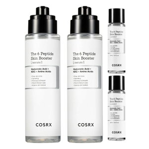 �y�A�����J�R�X�g�R�i�zCOSRX 6x �y�v�`�h �R���[�Q�� �u�[�X�^�[ �g�i�[ �Z���� �Z�b�g�A2 - ��149ml + 2 - 1.01�t�ʃI���X COSRX 6x Peptide Collagen Booster Toner Serum Set, 2 - 5.07 fl oz + 2 - 1.01 fl oz�y������