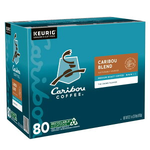 �y�A�����J�R�X�g�R�i�z�J���u�[�R�[�q�[ �J���u�[�u�����h K�J�b�v�|�b�h 80���� Caribou Coffee Caribou Blend K-Cup Pod, 80-count�y�����񂹏��i�z�y���킹�Ĕ��������z