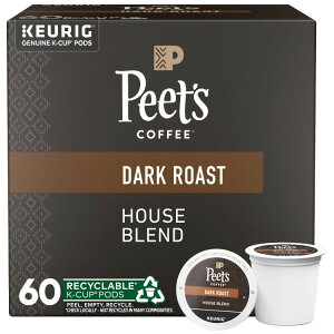 �y�A�����J�R�X�g�R�i�z�s�[�c�R�[�q�[�n�E�X�u�����hK�J�b�v�|�b�h 60���� Peet�fs Coffee House Blend K-Cup Pod, 60-count�y�����񂹏��i�z�y���킹�Ĕ��������z
