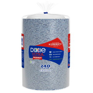 �y�A�����J�R�X�g�R�i�z�f�B�L�V�[ �E���g�� 8-1/2�C���` �y�[�p�[�v���[�g 240�� Dixie Ultra 8-1/2 Paper Plate, 240-count �y�����񂹏��i�z�y���킹�Ĕ��������z