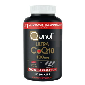 �y�A�����J�R�X�g�R�i�z�N�m�[�� �E���g�� CoQ10 100 mg�A�\�t�g�W�F�� 180 �� Qunol Ultra CoQ10 100 mg., 180 Softgels�y�����񂹏��i�z�y���킹�Ĕ��������z
