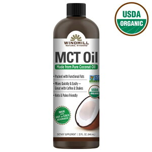 �y�A�����J�R�X�g�R�i�z�E�B���h�~�� USDA �I�[�K�j�b�N MCT �I�C�� Windmill USDA Organic MCT Oil, 32 Fluid Ounces �y�����񂹏��i�z�y���킹�Ĕ��������z
