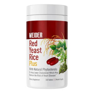 �y�A�����J�R�X�g�R�i�z�E�C�_�[ ���b�h�C�[�X�g���C�X�v���X 1200 mg�A240�� Weider Red Yeast Rice Plus 1200 mg., 240 Tablets �y�����񂹏��i�z�y���킹�Ĕ��������z
