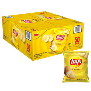�y�A�����J�R�X�g�R�i�z���C�Y �|�e�g�`�b�v�X�A�N���V�b�N�A��28g �A50���� Lay's Potato Chips, Classic, 1 oz, 50-count Lays �y�����񂹏��i�z