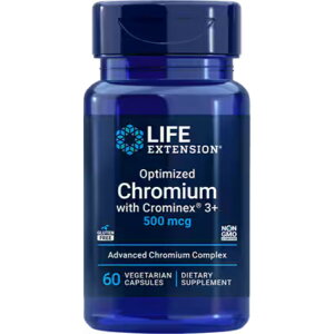 ���C�t�G�N�X�e���V���� Crominex �N���~�l�b�N�X 3+ �I�v�e�B�}�C�Y�h�N���� �œK���N���� Life Extension Optimized Chromium with Crominex 3+ 500 mcg, 60 vegetarian capsules�y�����񂹏��i�z�y���킹�Ĕ�����