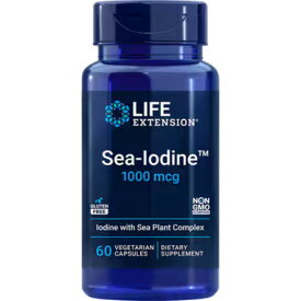ライフエクステンション シーヨード シーイオディン ヨウ素 1000 mcg 60 ベジタリアンカプセル Life Extension Sea-Iodine 1000 mcg, 60 vegetarian capsules【お取り寄せ商品】
