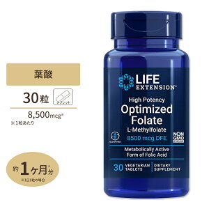 �I�v�e�B�}�C�Y�h�t�_ 5000mcg 30�x�W�^���A�� �^�u���b�g Life Extension (���C�t�G�N�X�e���V����) High Potency Optimized Folate 30 Vegetarian Tablets�y�����񂹏��i�z�y���킹�Ĕ��������z