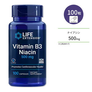 Life Extension �r�^�~��B3 �i�C�A�V�� �T�v�������g 500mg 100�� �J�v�Z�� ���C�t�G�N�X�e���V���� Vitamin B3 Niacin