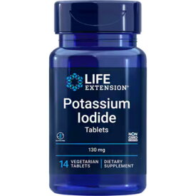 ライフエクステンション ヨウ化カリウム 130 mg ベジタリアンタブレット14粒 Life Extension Potassium Iodide Tablets 130 mg, 14 vegetarian tablets【お取り寄せ商品】【合わせて買いたい】