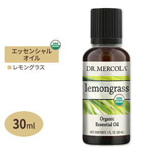 yő10%OFFN[|zhN^[R I[KjbN GbZVIC OX 30ml (1fl oz) Dr.Mercola Organic Lemongrass Essential Oil  VR L@ A}